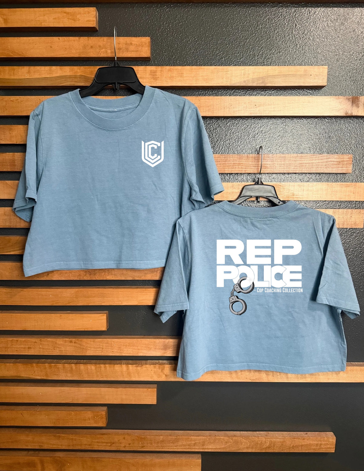 REP POLICE CROP TEE