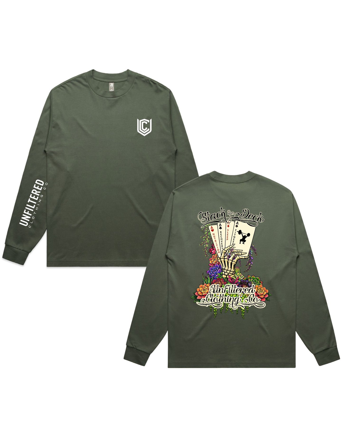 STACK THE DECK LONG SLEEVE TEE