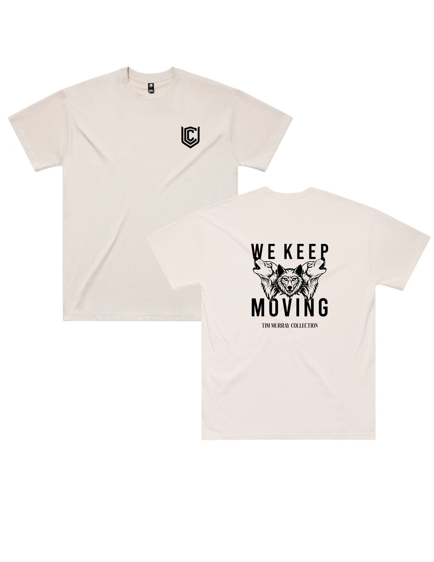 WE KEEP MOVING OVERSIZED TEE