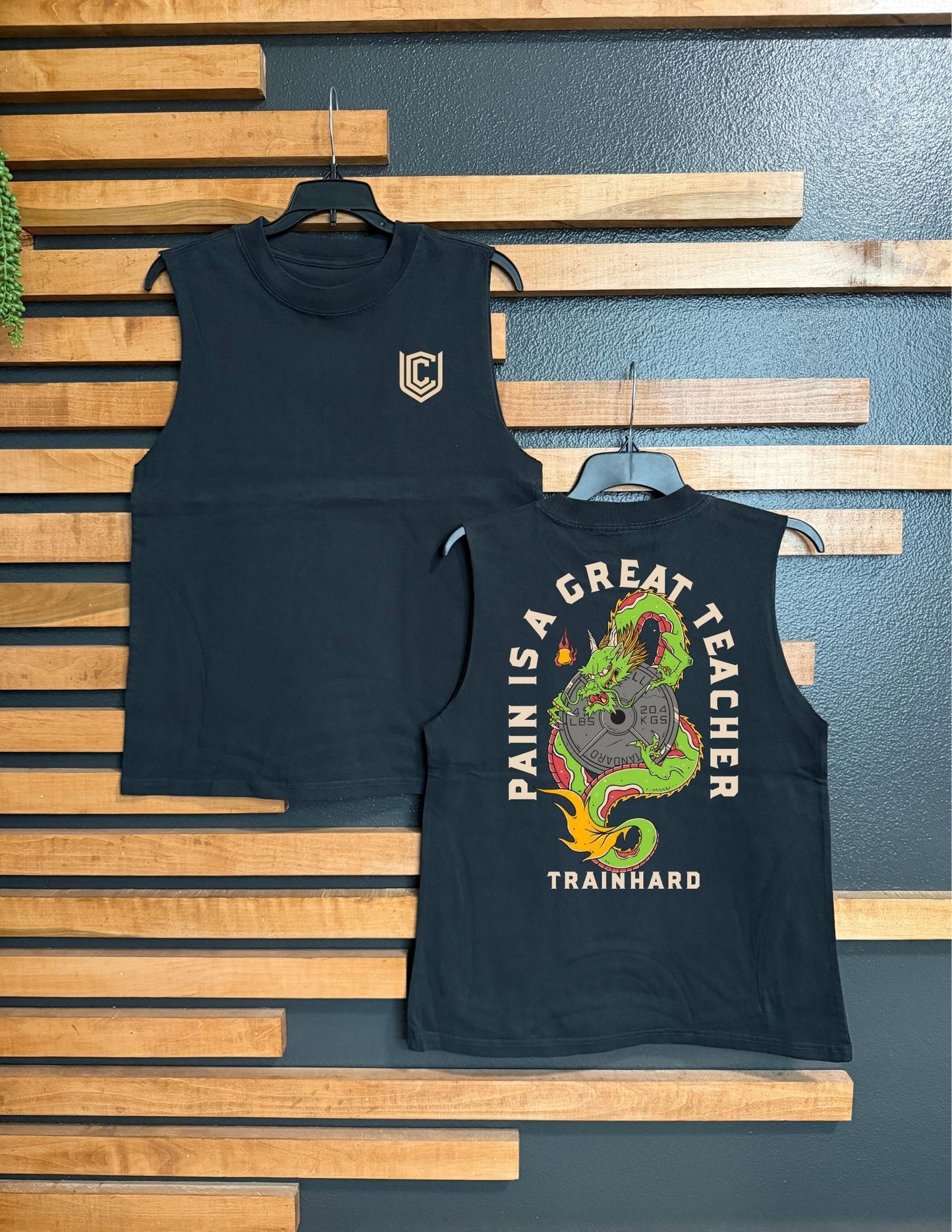 PAIN IS A GREAT TEACHER MUSCLE TANK