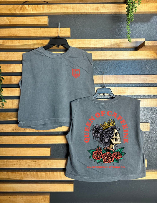 QUEEN OF CAFFEINE MUSCLE TANK