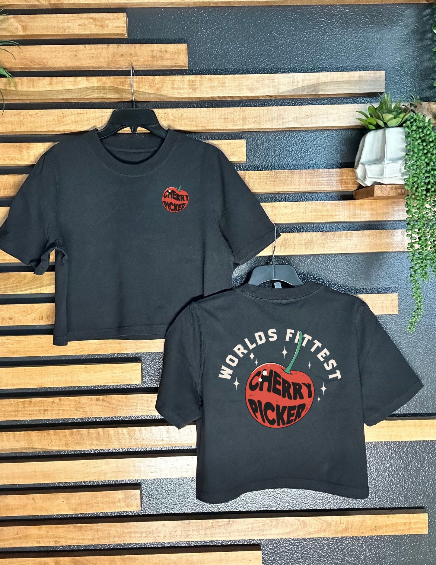 CHERRY PICKER BOXY CROPPED TEE