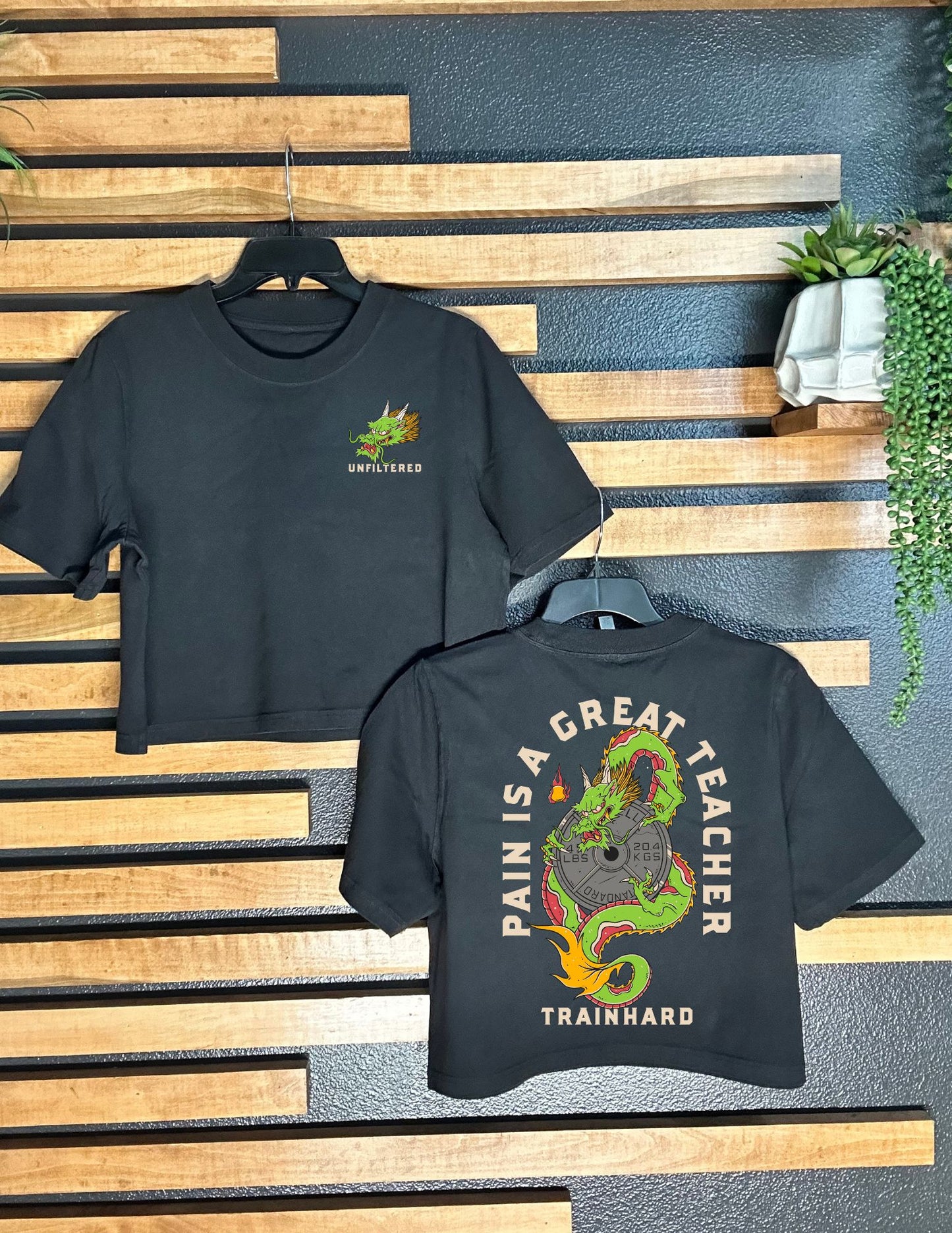 PAIN IS A GREAT TEACHER BOXY TEE