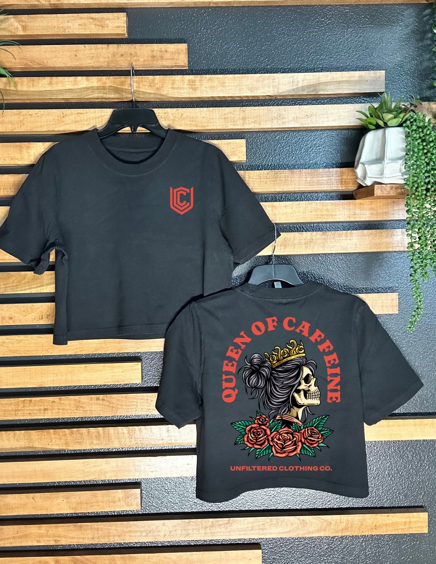 QUEEN OF CAFFEINE BOXY TEE