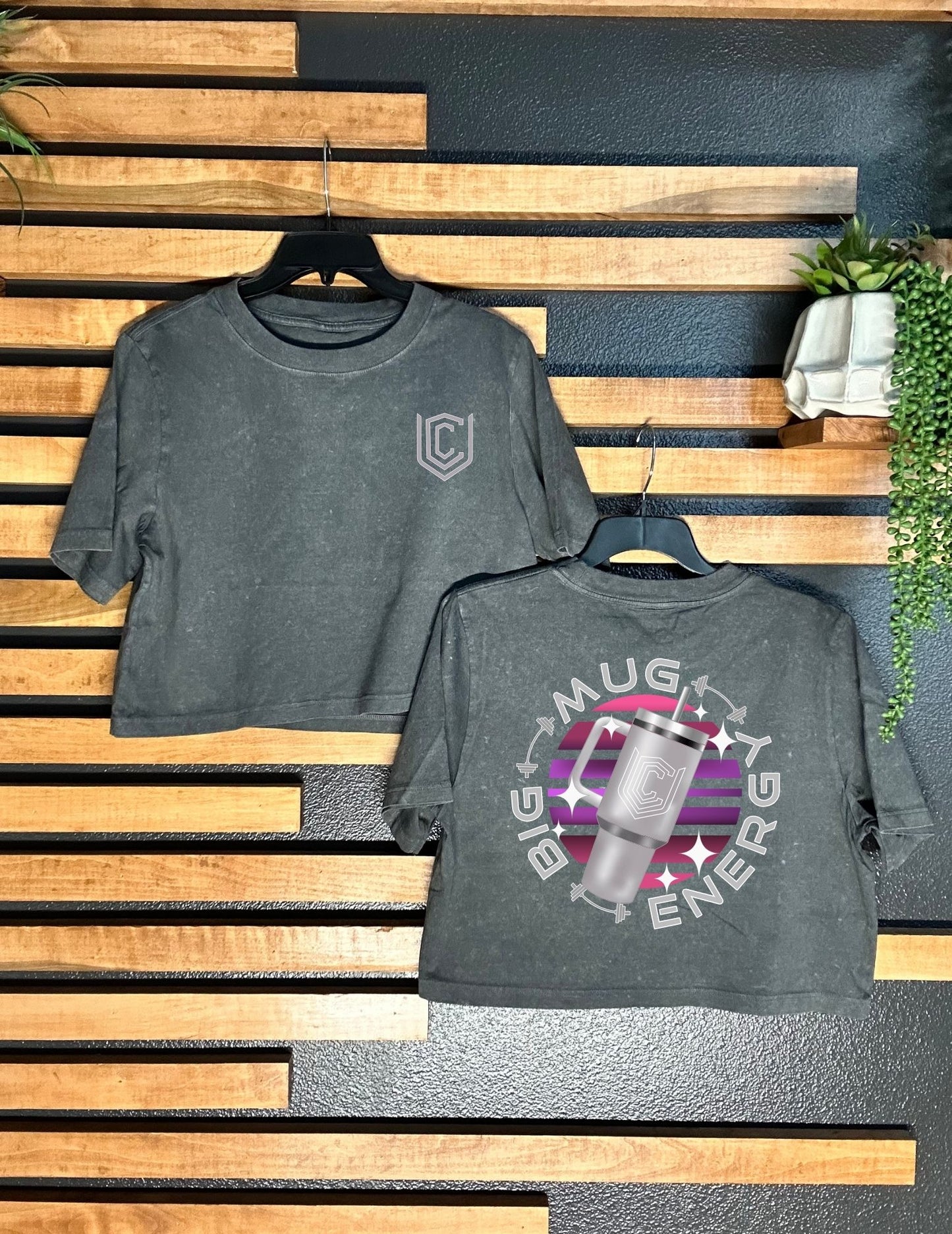 BIG MUG ENERGY WOMENS BOXY TEE