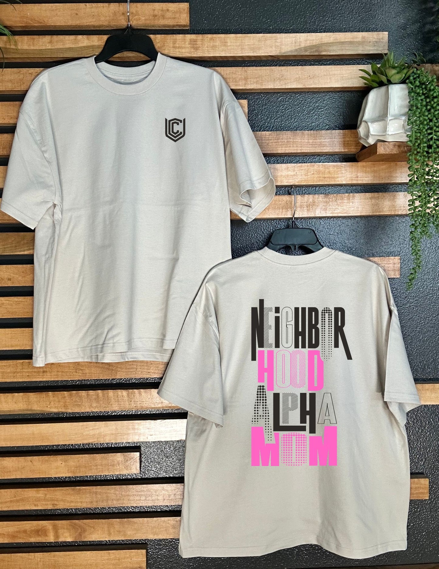 Neighborhood Alpha Mom Oversized Tee