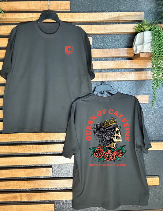 Queen of Caffeine Oversized Tee