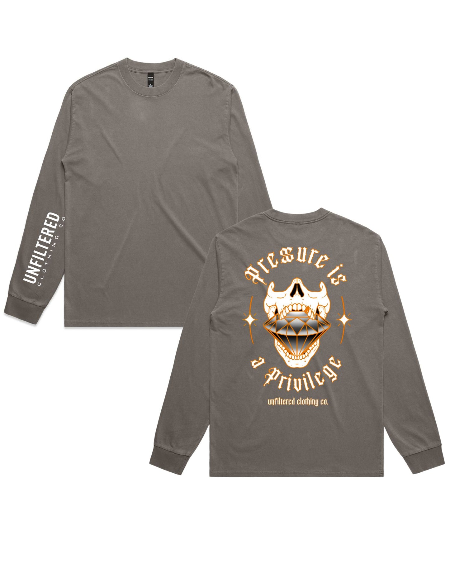 PRESSURE IS A PRIVILEGE LONG SLEEVE TEE