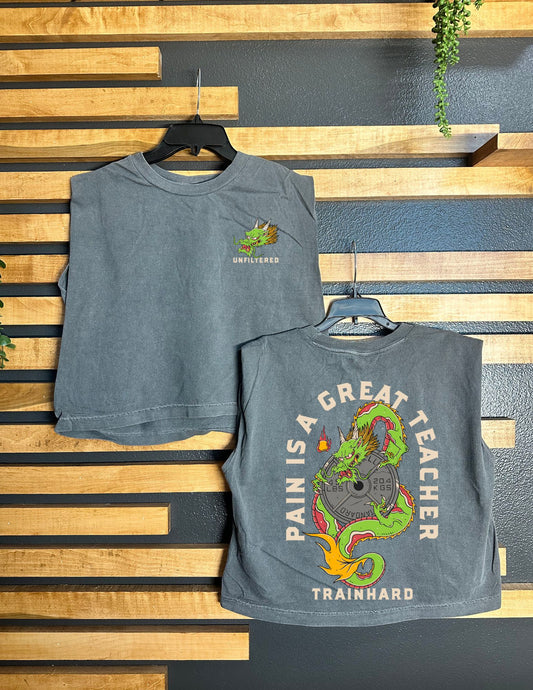 PAIN IS A GREAT TEACHER MUSCLE TANK