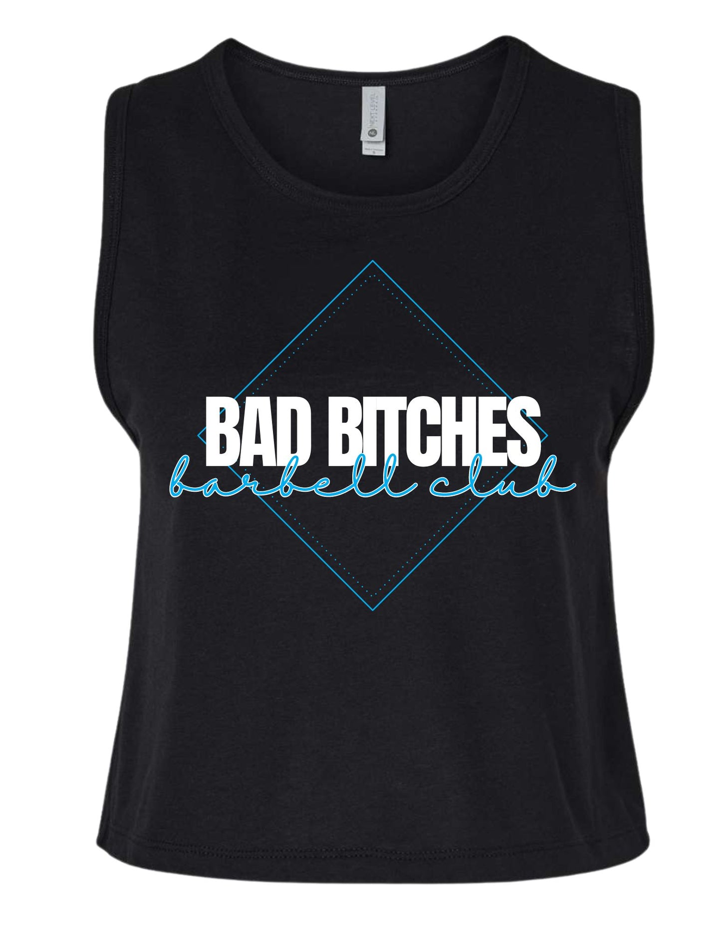 BAD BITCHES BARBELL CLUB CROPPED TANK