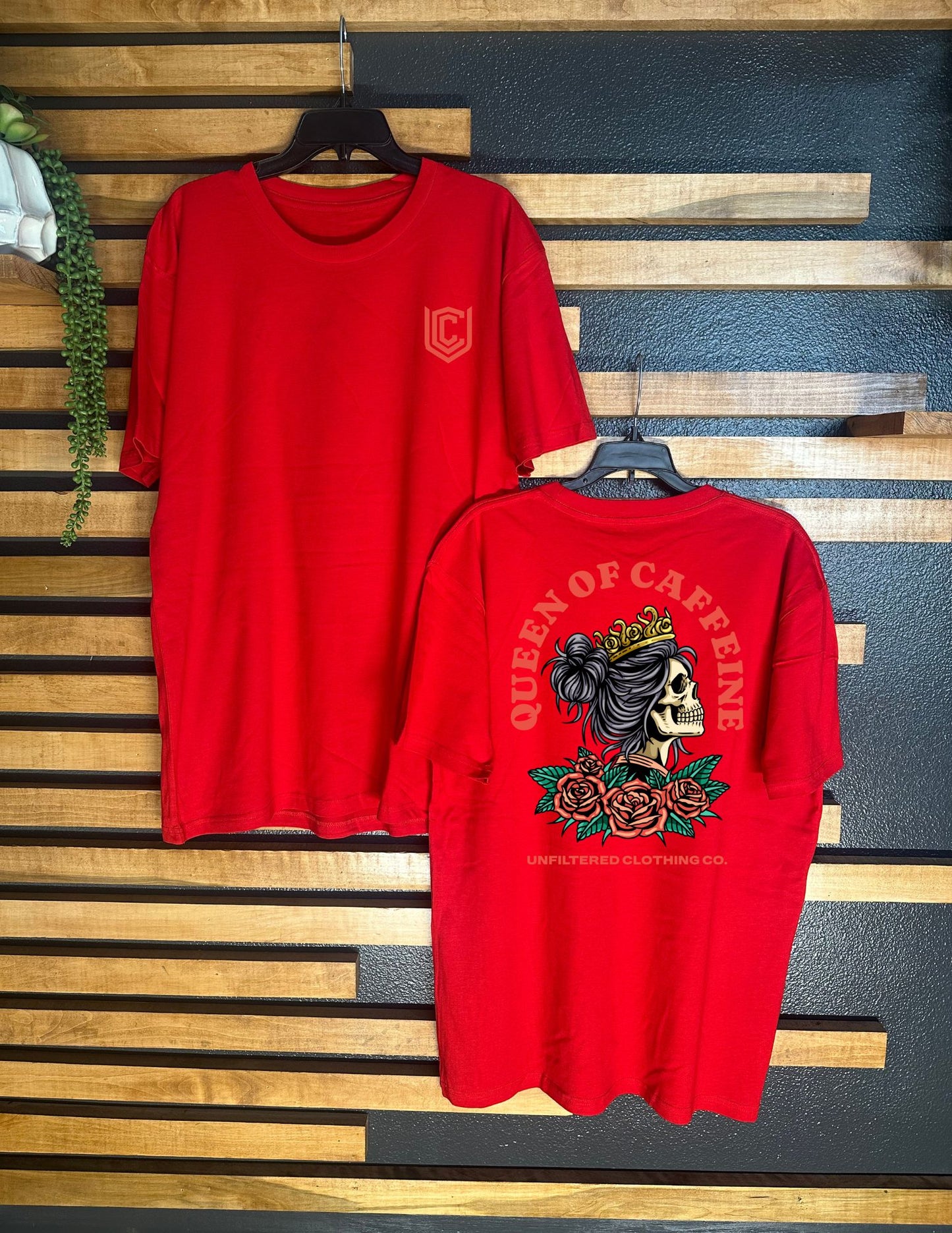 QUEEN OF CAFFEINE UNISEX TEE