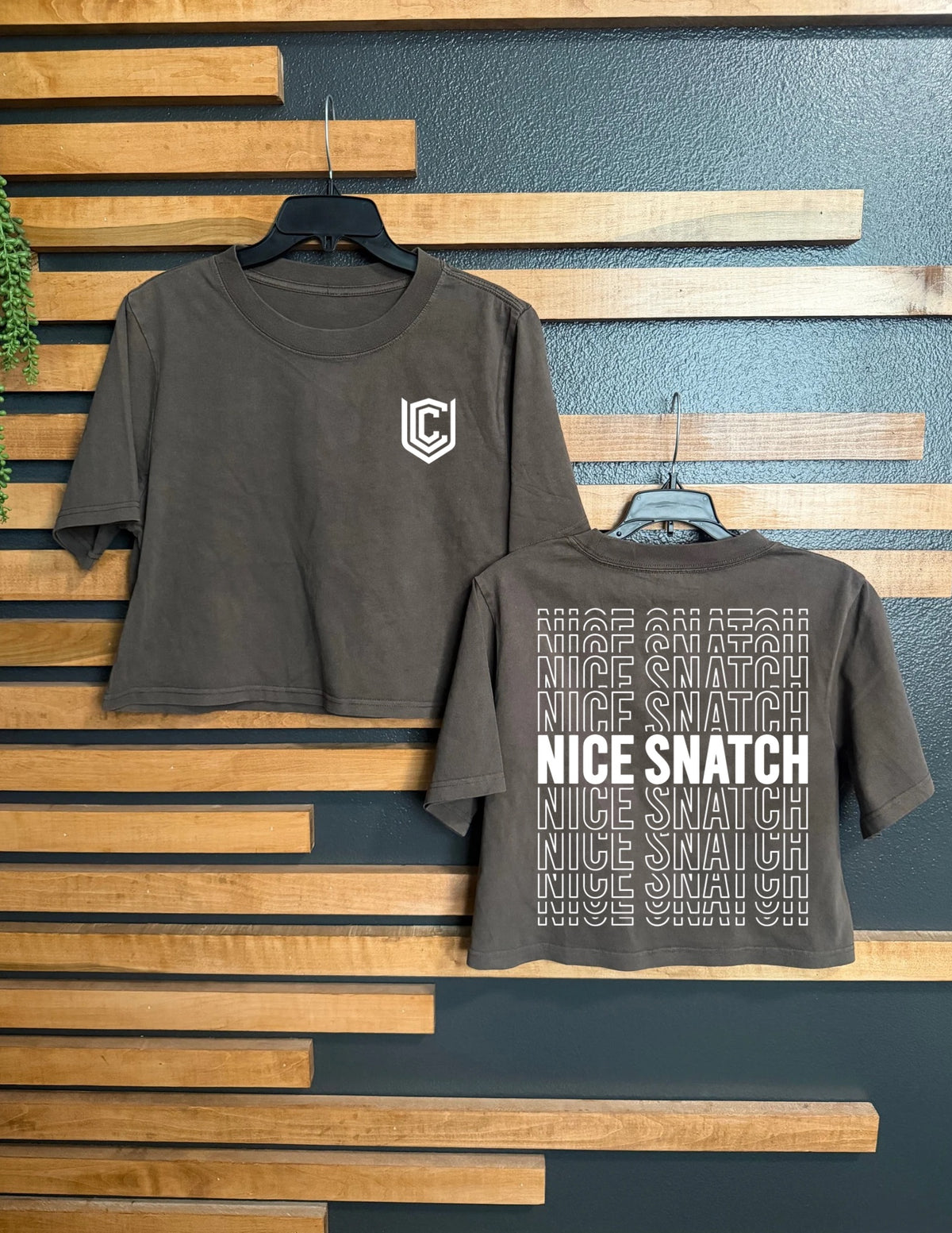 NICE SNATCH CROPPED TEE