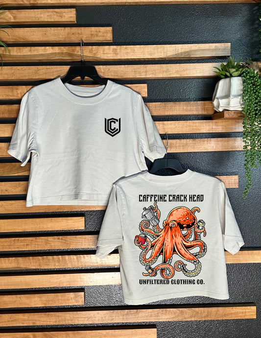 CAFFEINE CRACK HEAD CROPPED TEE