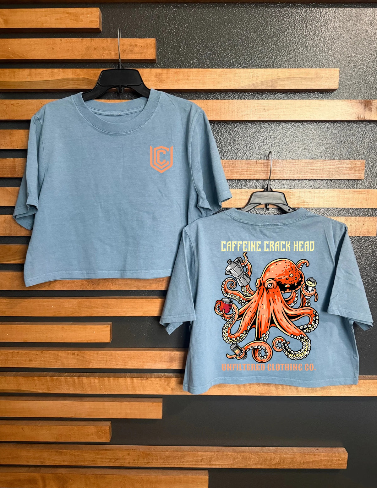 CAFFEINE CRACK HEAD CROPPED TEE
