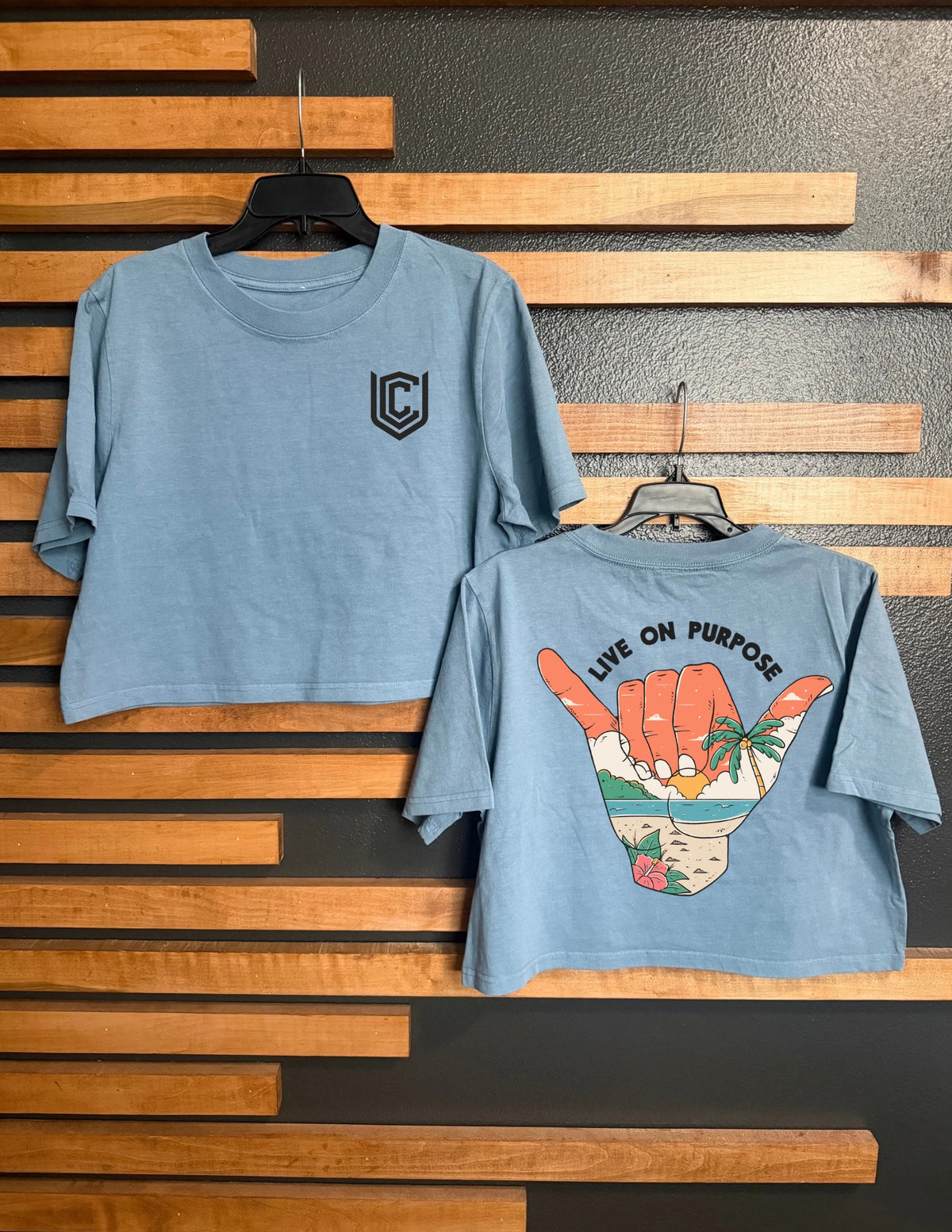 LIVE ON PURPOSE CROP TEE