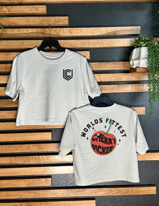 CHERRY PICKER CROPPED TEE
