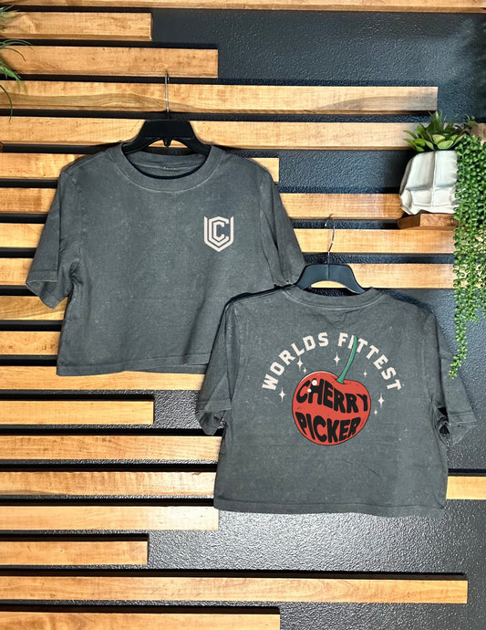 CHERRY PICKER CROPPED TEE