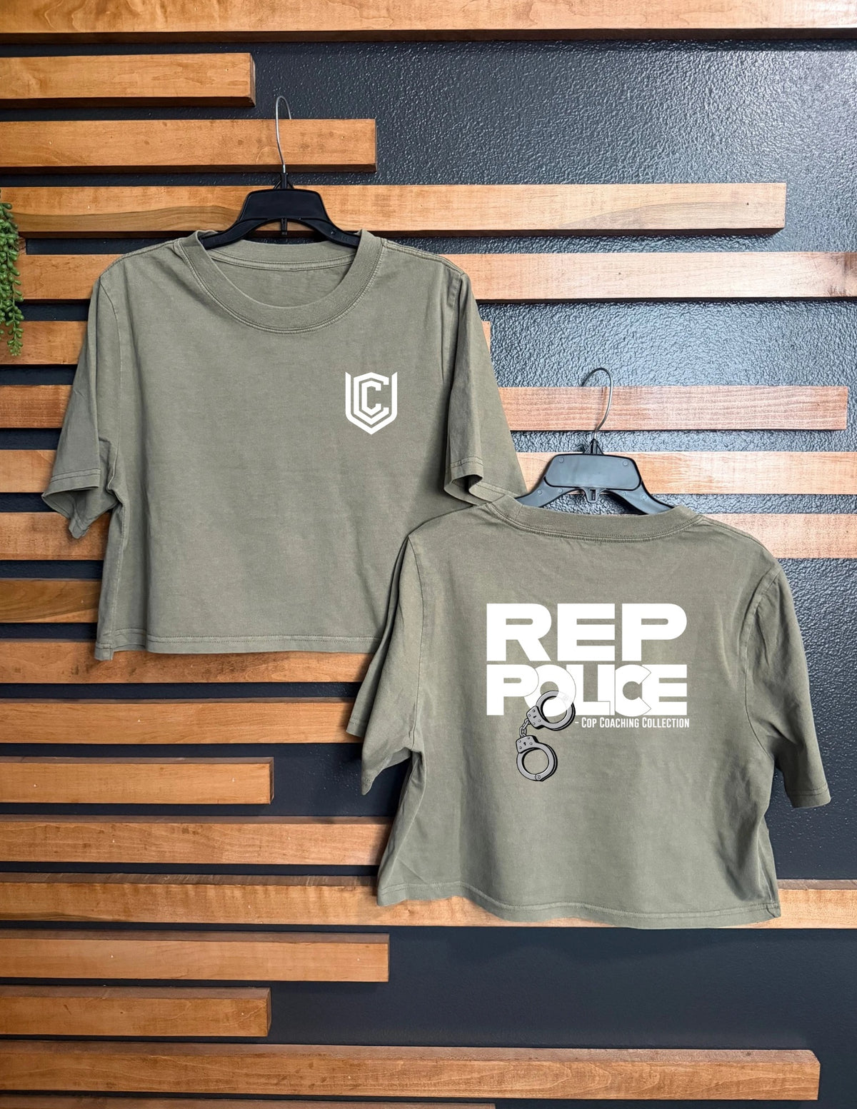 REP POLICE CROP TEE