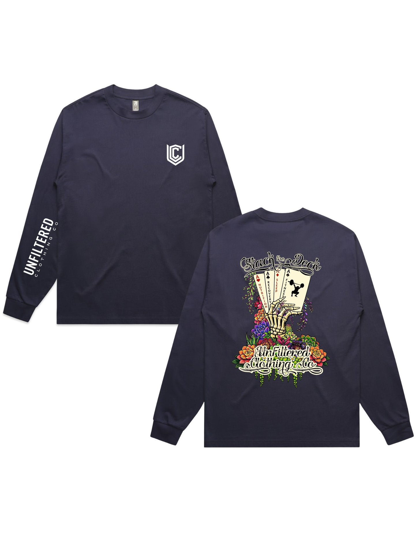 STACK THE DECK LONG SLEEVE TEE