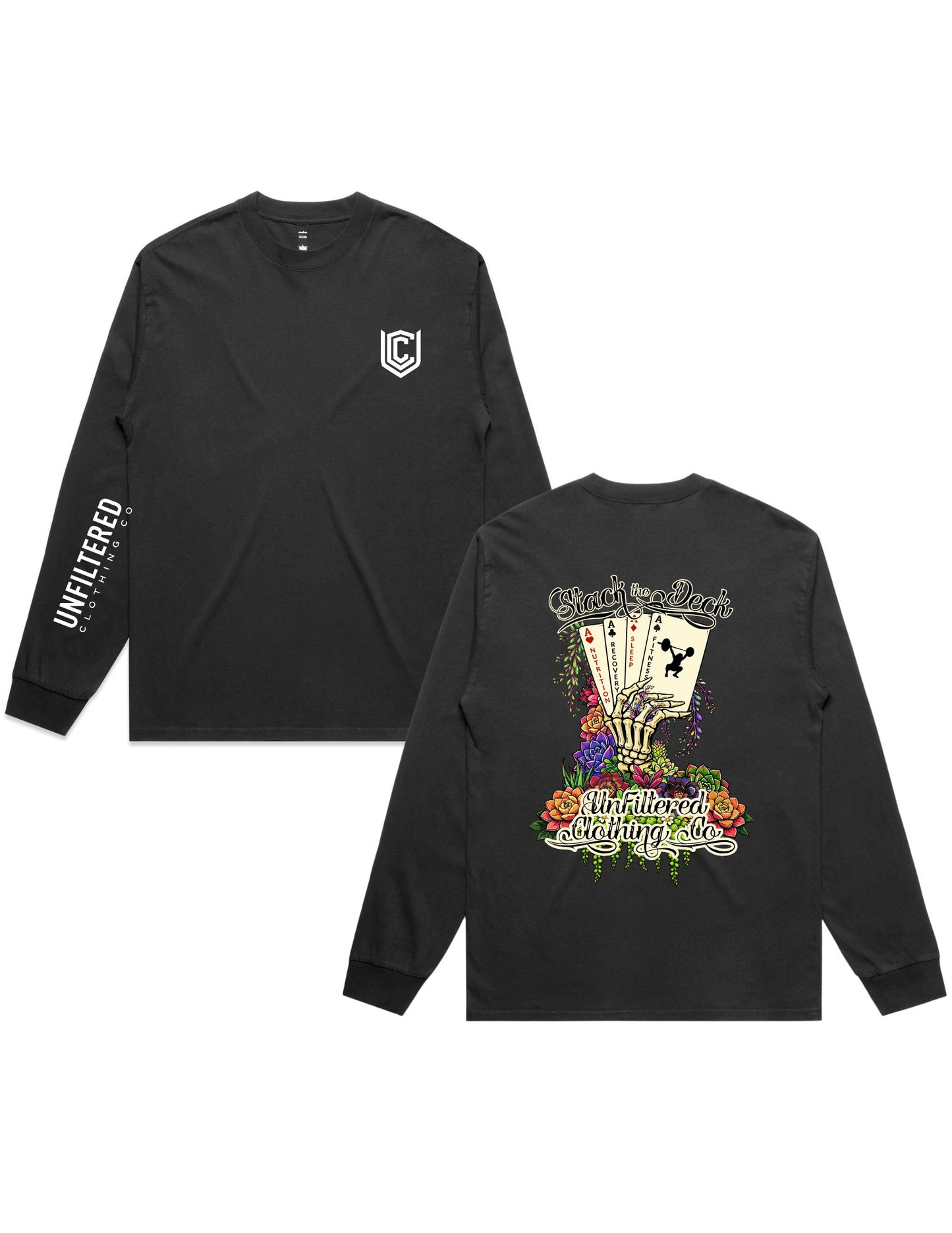STACK THE DECK LONG SLEEVE TEE