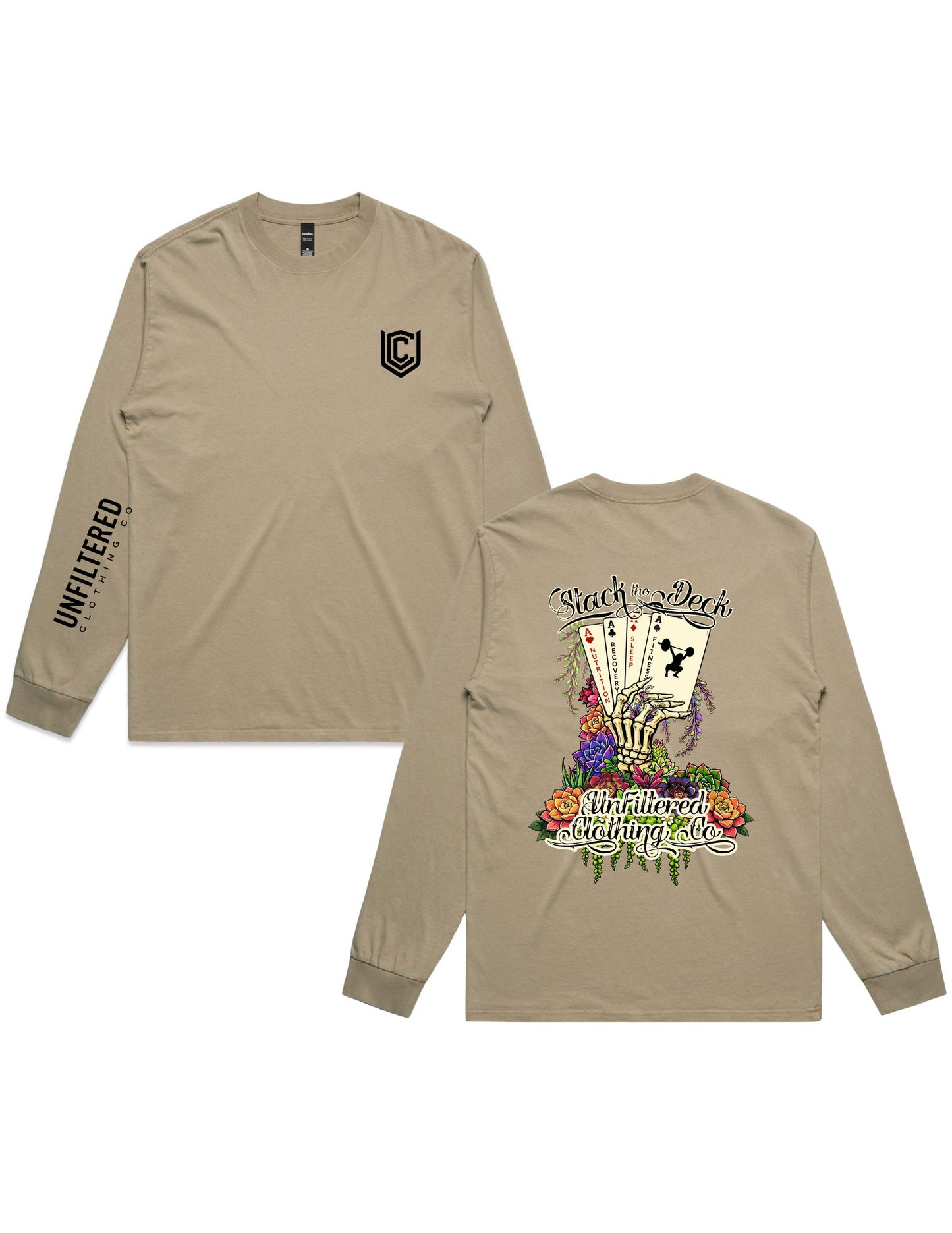 STACK THE DECK LONG SLEEVE TEE