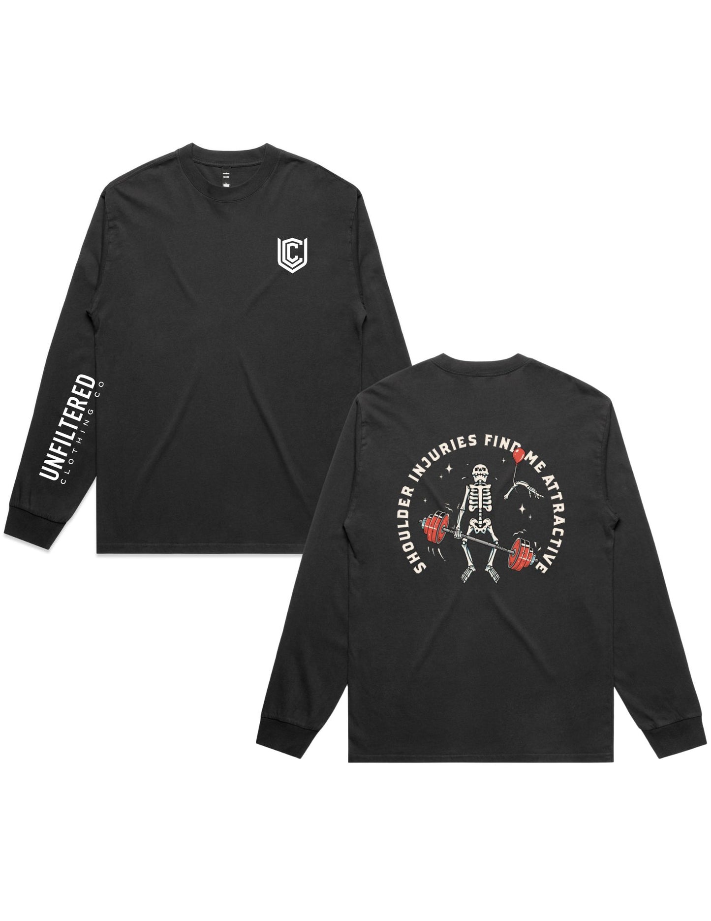 SHOULDER INJURIES FIND ME ATTRACTIVE LONG SLEEVE TEE