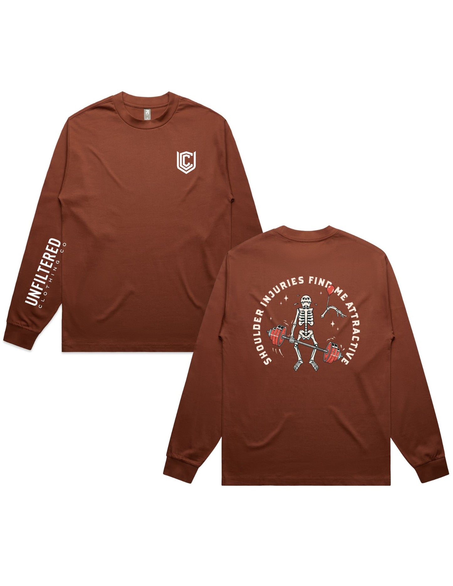 SHOULDER INJURIES FIND ME ATTRACTIVE LONG SLEEVE TEE