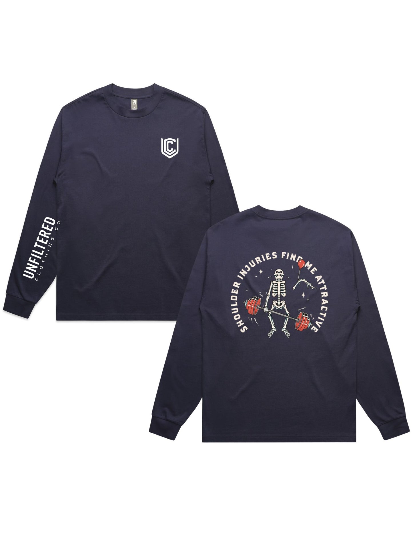 SHOULDER INJURIES FIND ME ATTRACTIVE LONG SLEEVE TEE