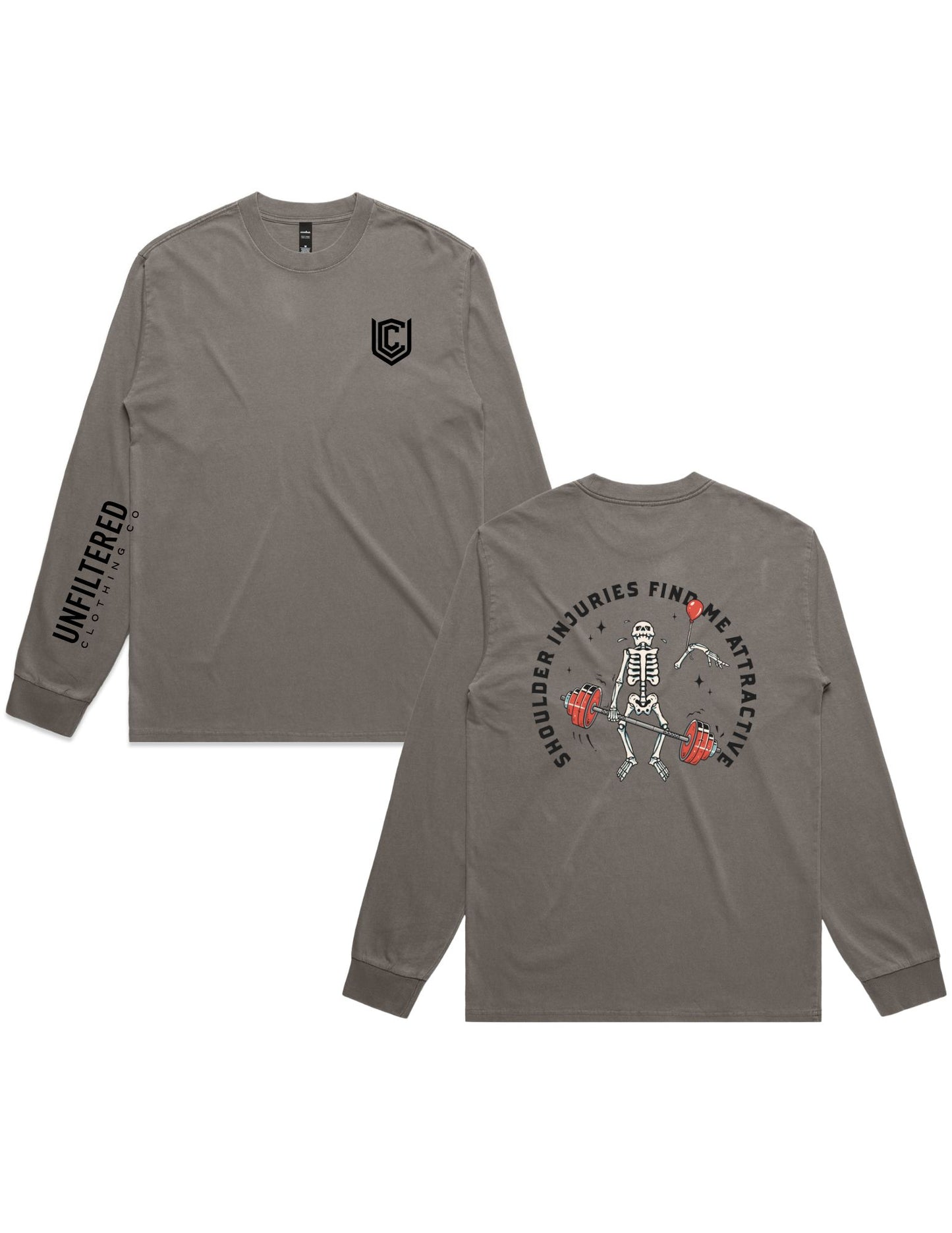 SHOULDER INJURIES FIND ME ATTRACTIVE LONG SLEEVE TEE