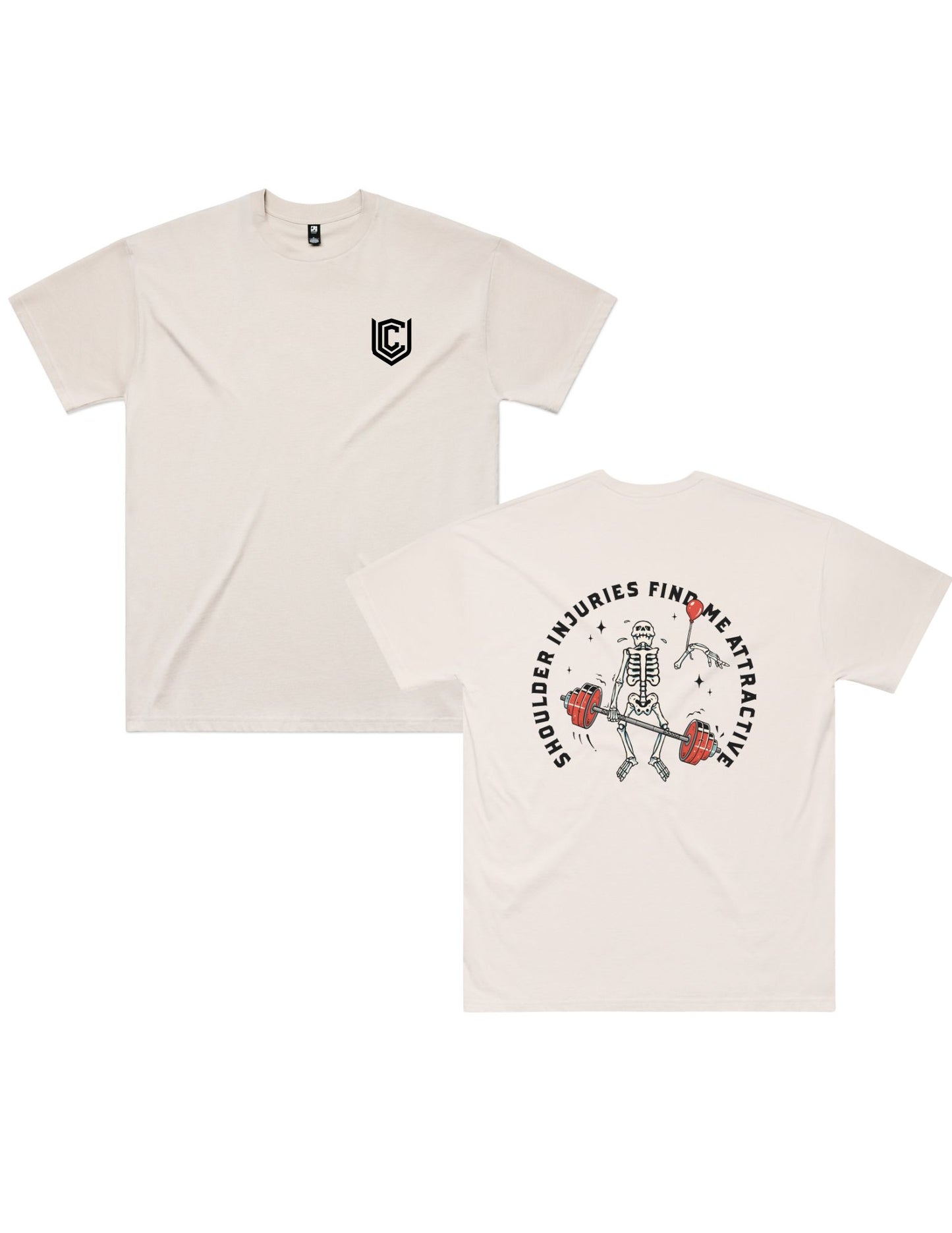 SHOULDER INJURIES OVERSIZED TEE