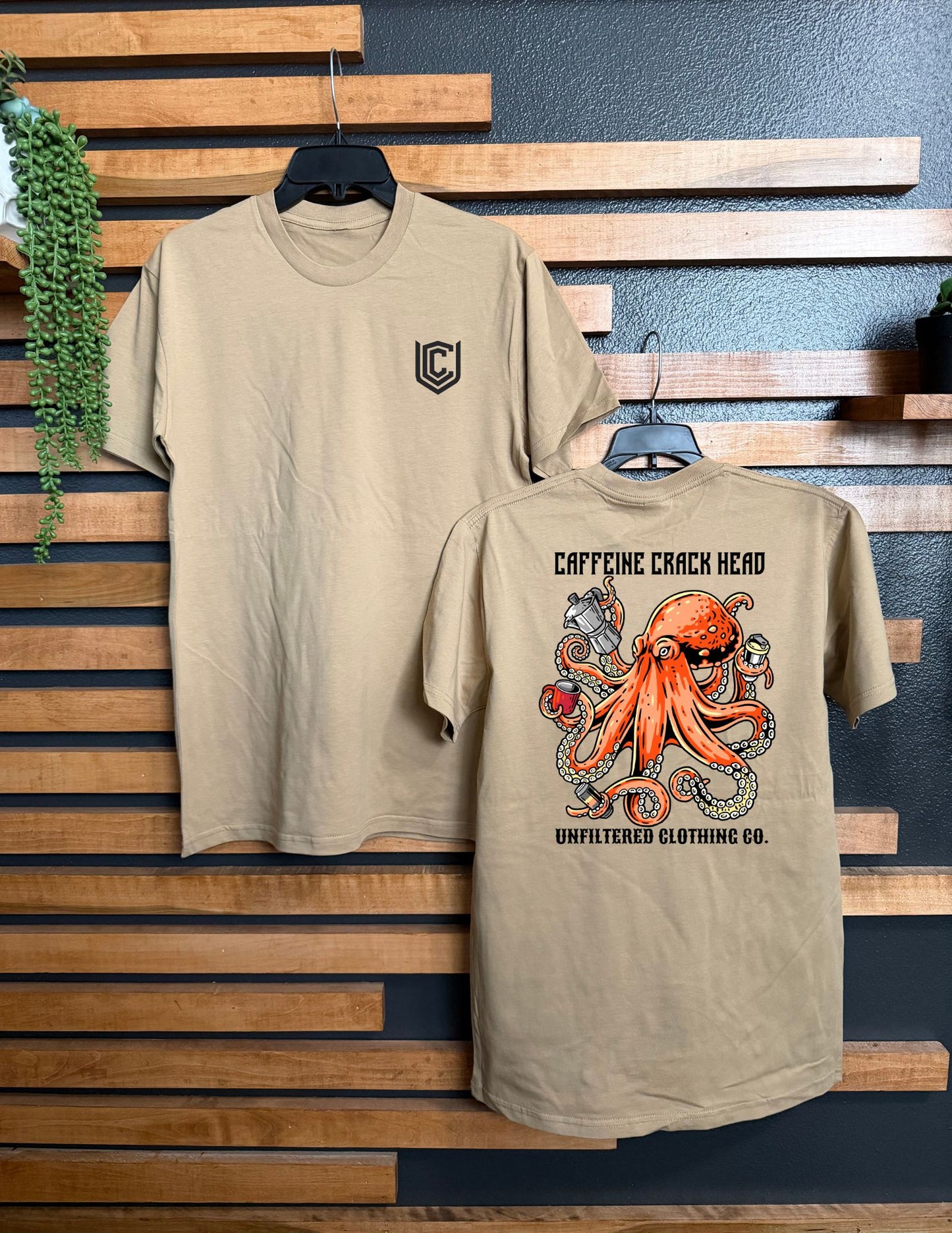 CAFFEINE CRACK HEAD UNISEX TEE