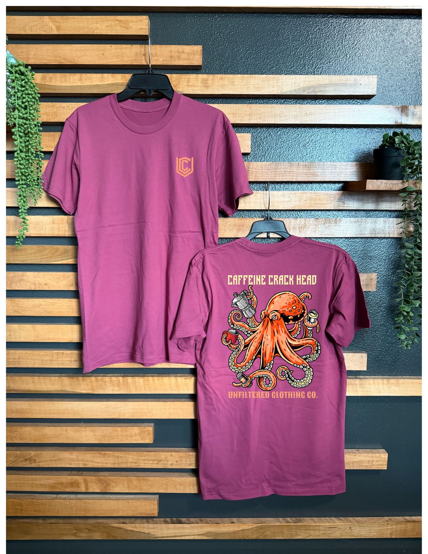 CAFFEINE CRACK HEAD UNISEX TEE