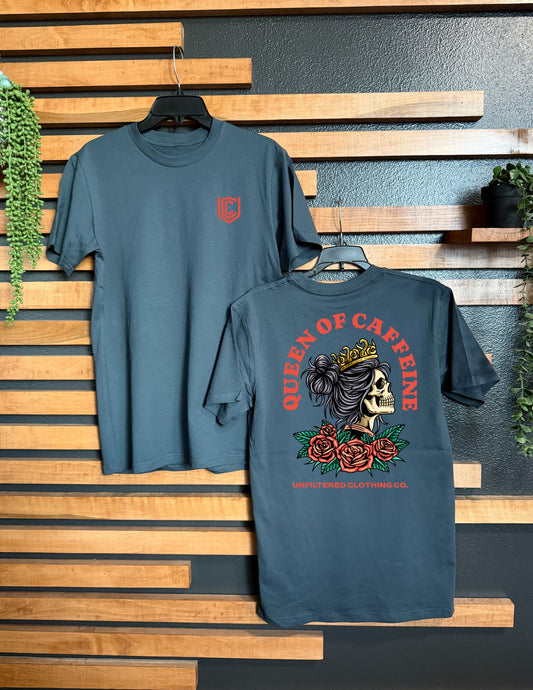 QUEEN OF CAFFEINE UNISEX TEE