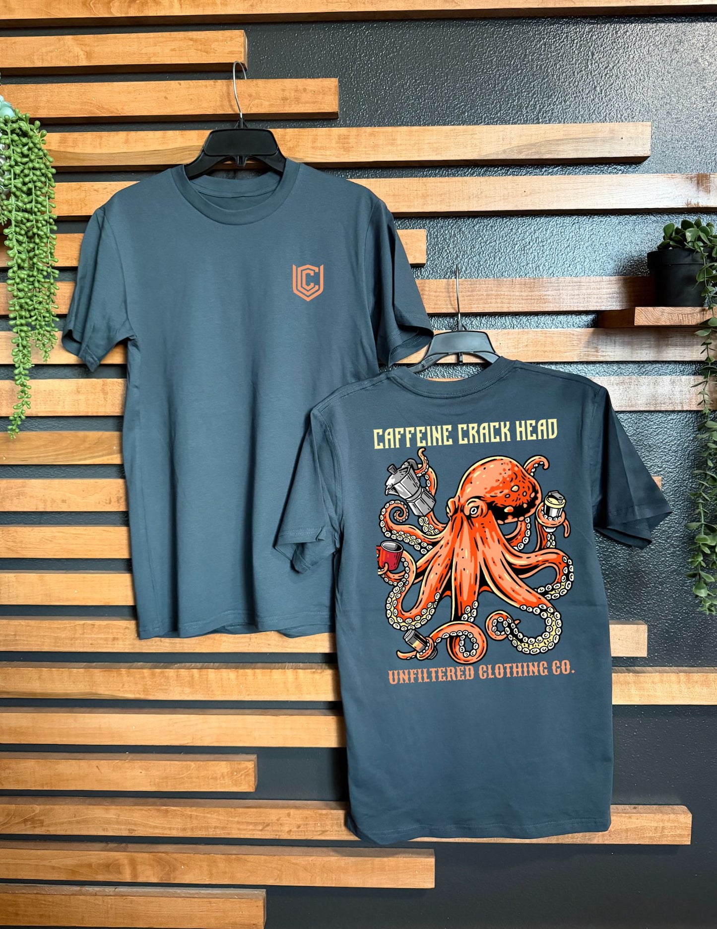 CAFFEINE CRACK HEAD UNISEX TEE