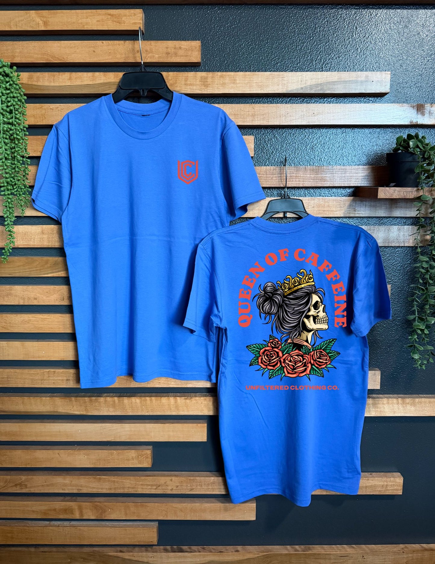 QUEEN OF CAFFEINE UNISEX TEE