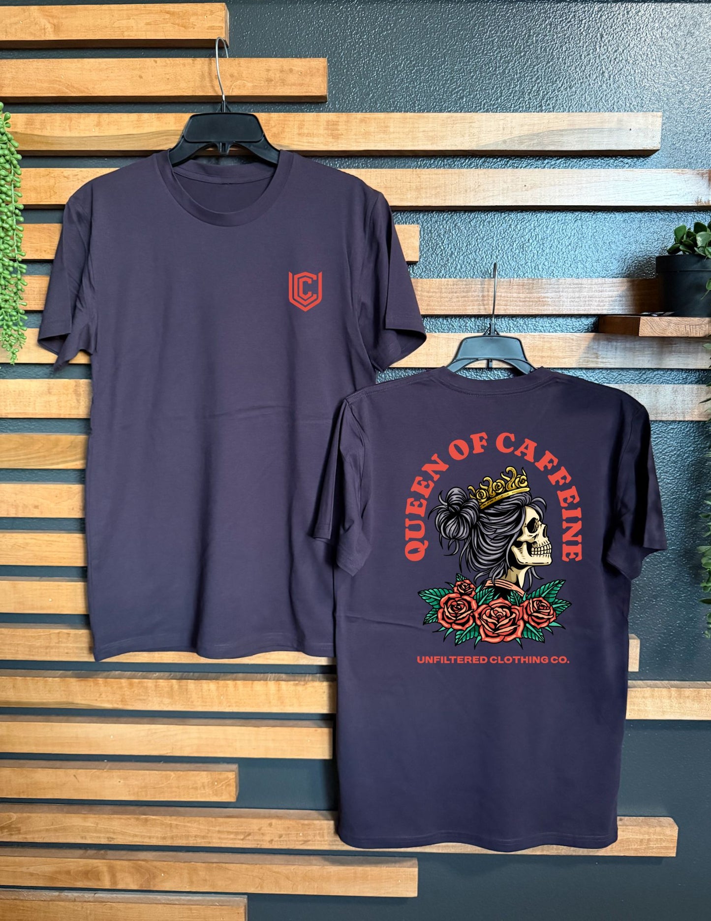 QUEEN OF CAFFEINE UNISEX TEE