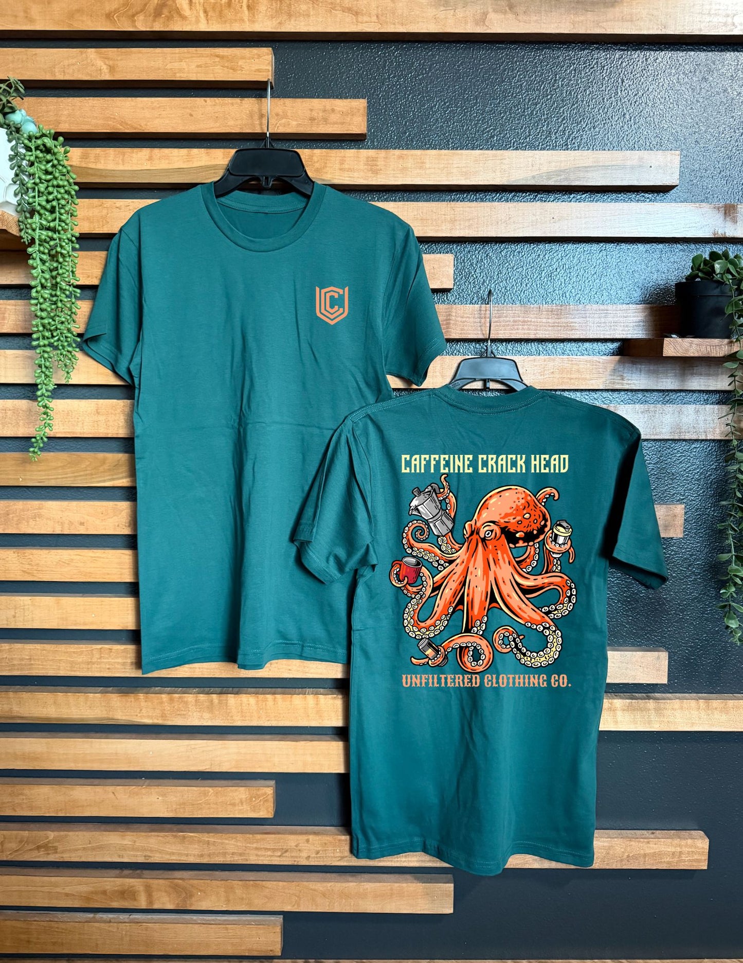 CAFFEINE CRACK HEAD UNISEX TEE