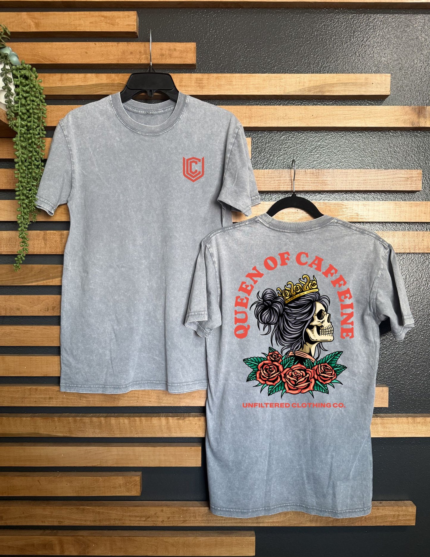 QUEEN OF CAFFEINE UNISEX TEE