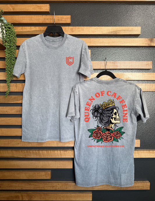 QUEEN OF CAFFEINE UNISEX TEE