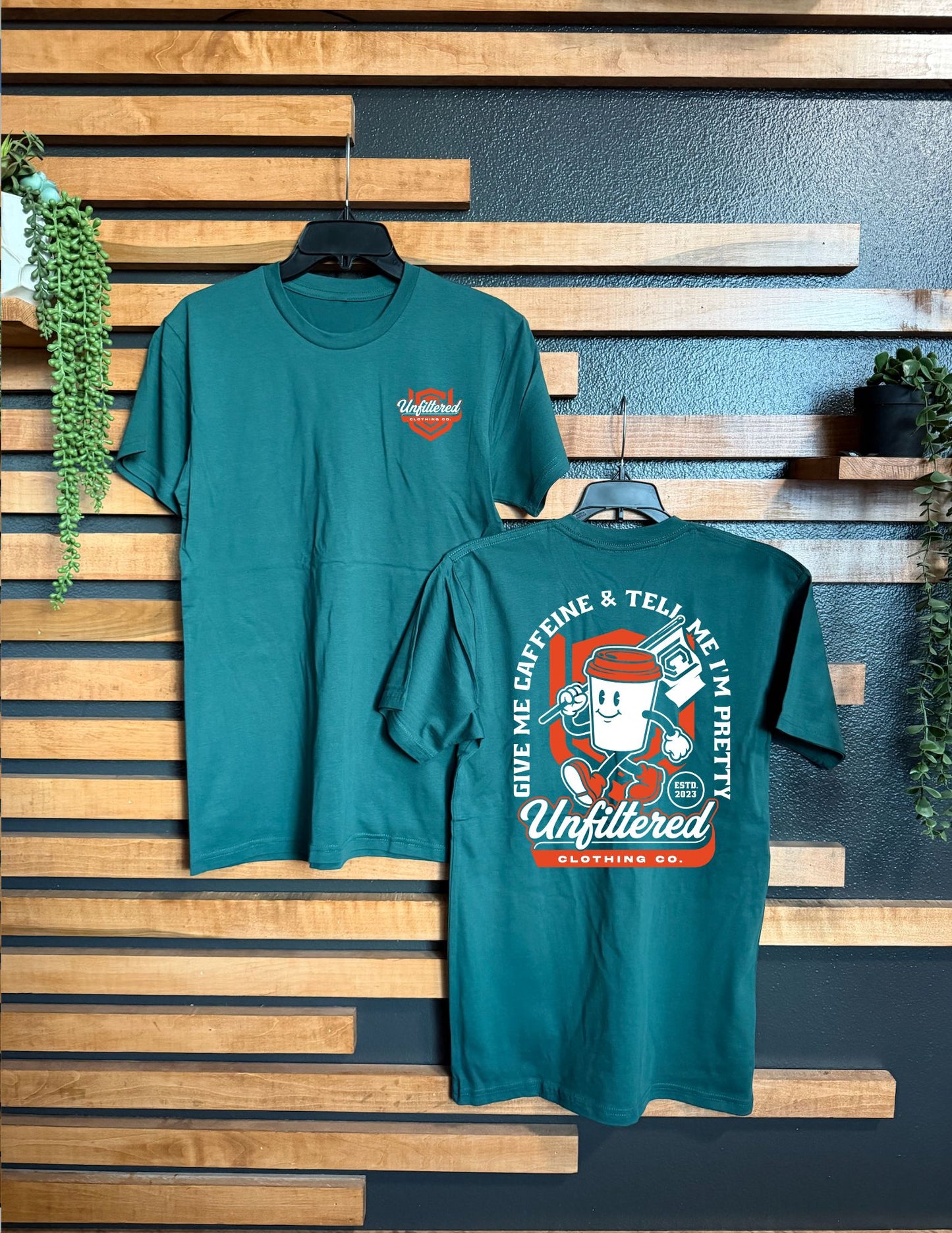 GIVE ME CAFFEINE UNISEX TEE