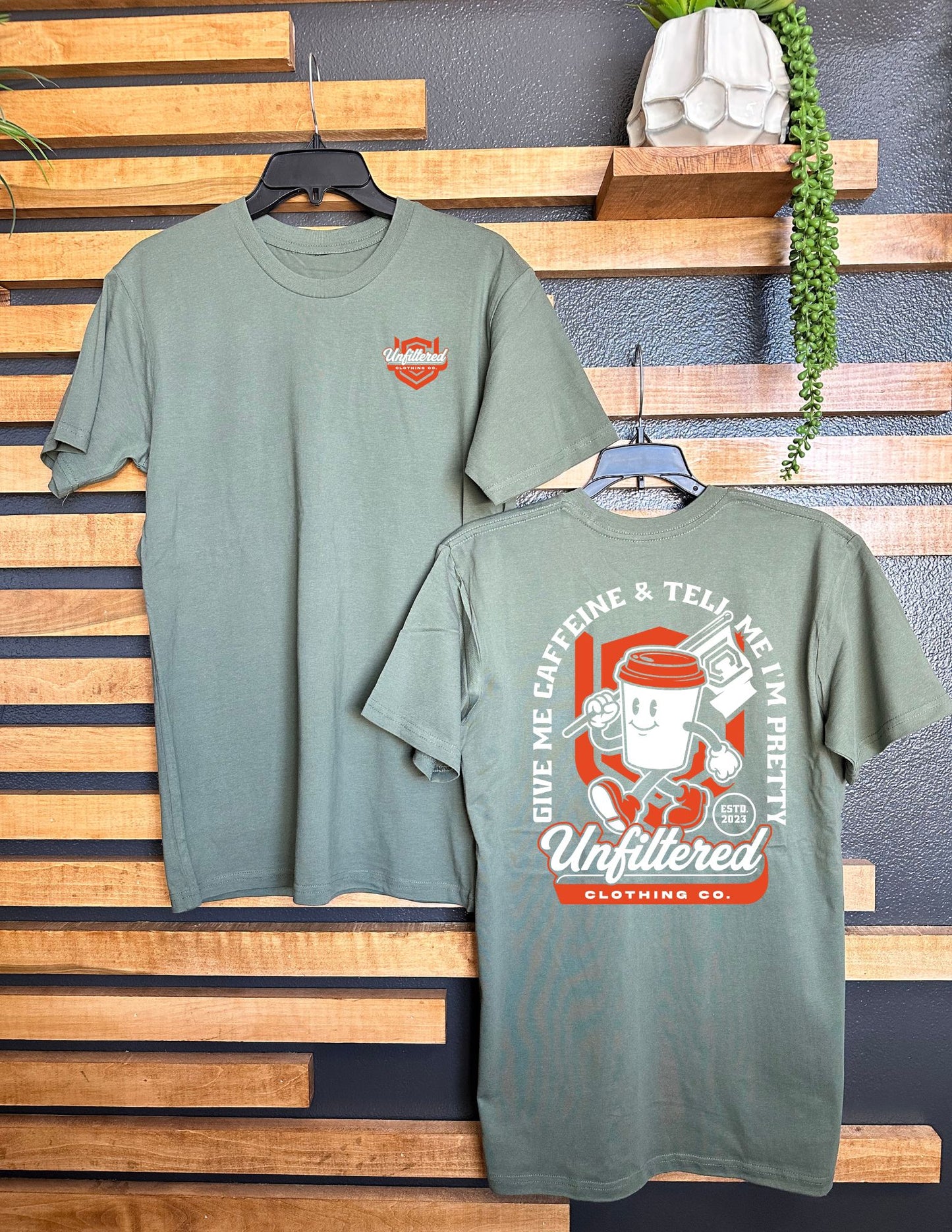GIVE ME CAFFEINE UNISEX TEE