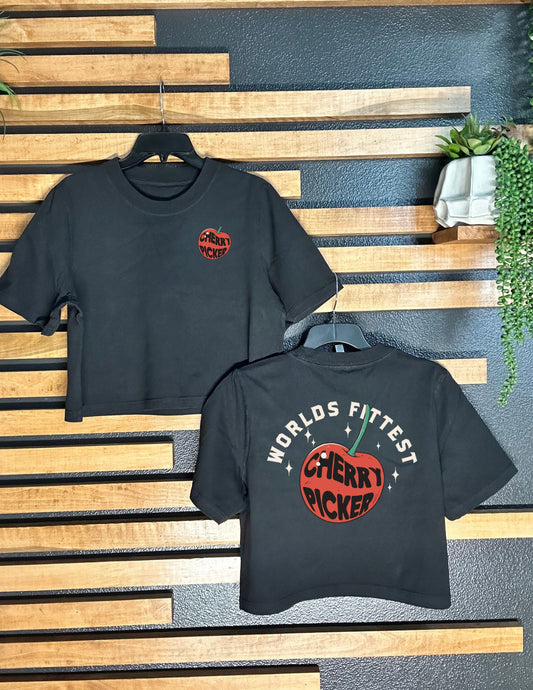 CHERRY PICKER BOXY CROPPED TEE