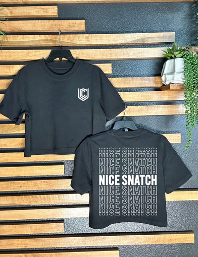 NICE SNATCH CROPPED TEE