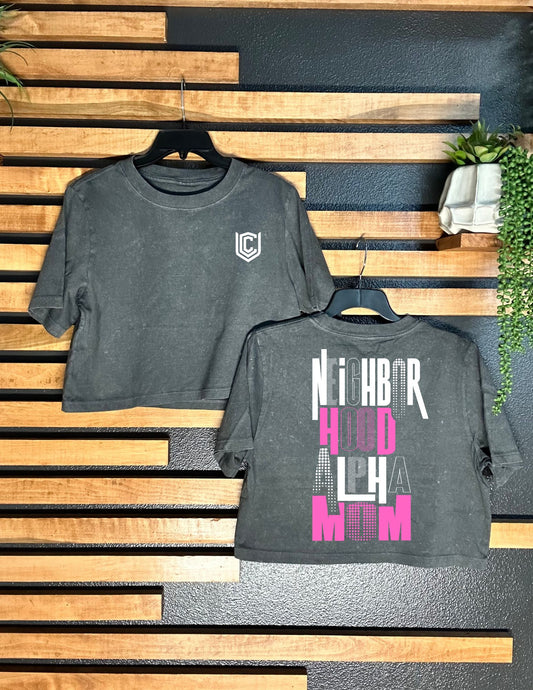 NEIGHBORHOOD ALPHA MOM CROPPED TEE