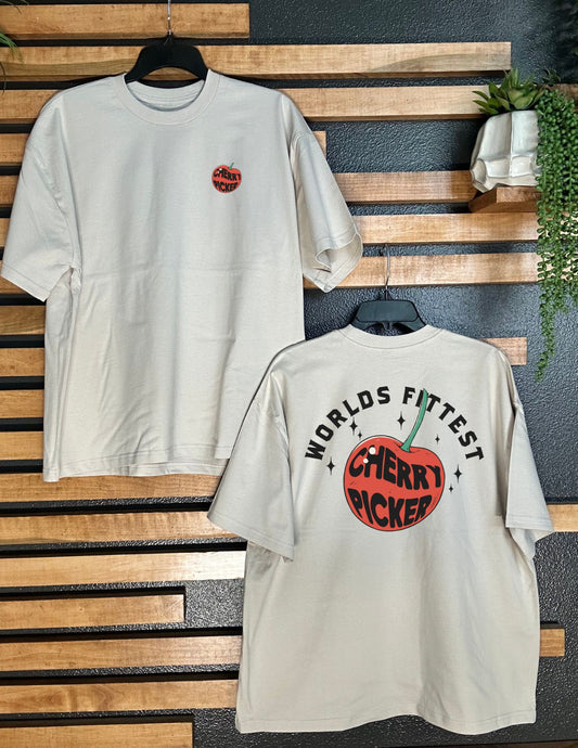 Worlds Fittest Cherry Picker Oversized Tee