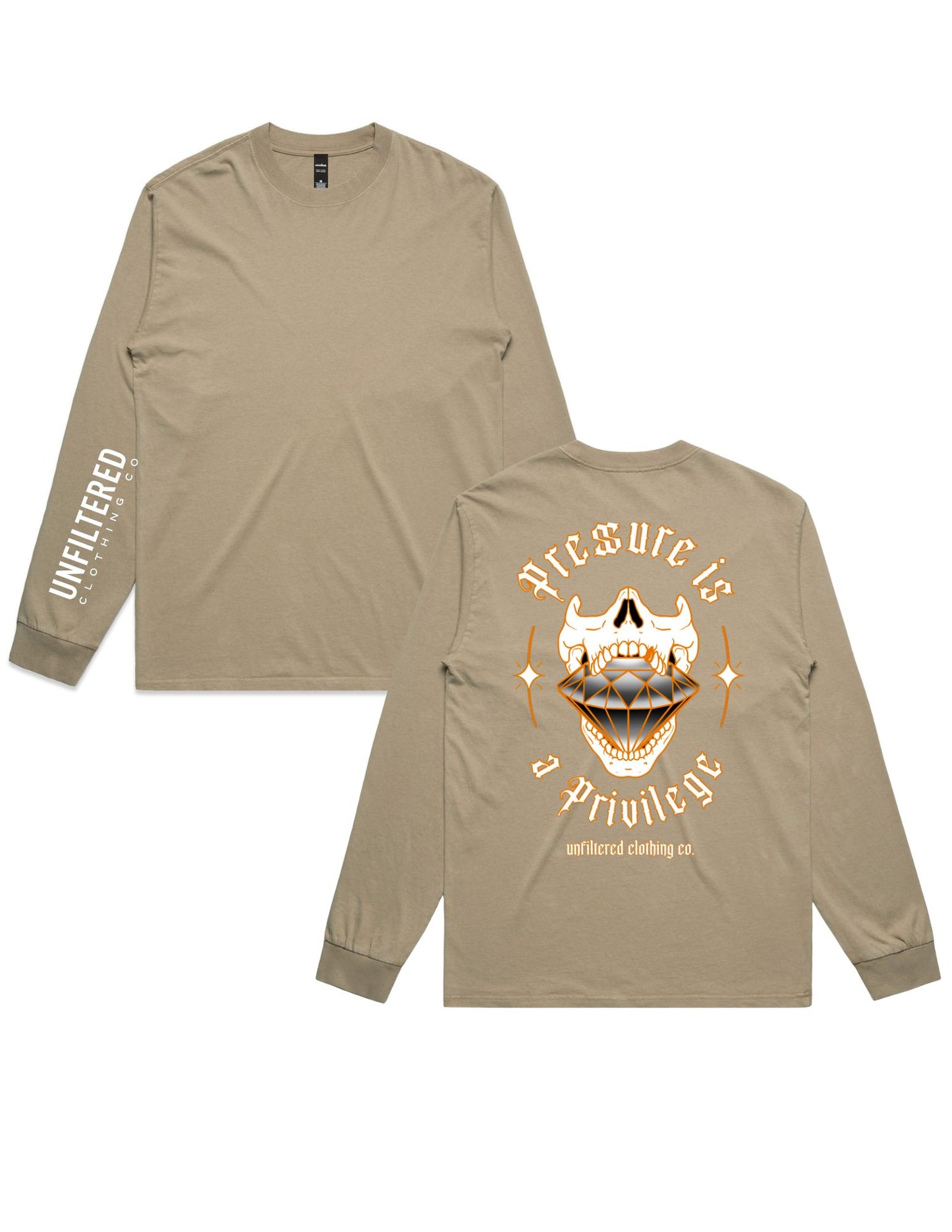 PRESSURE IS A PRIVILEGE LONG SLEEVE TEE