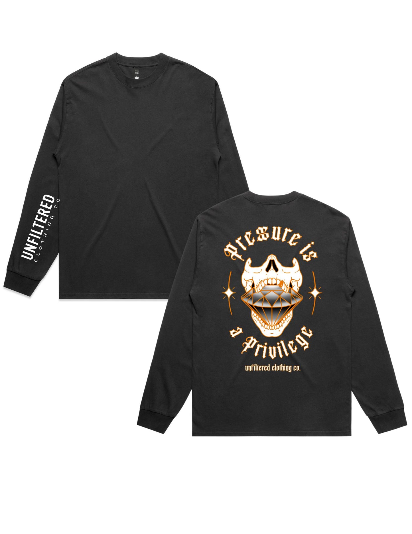 PRESSURE IS A PRIVILEGE LONG SLEEVE TEE