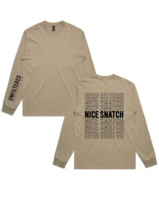NICE SNATCH SLEEVE TEE