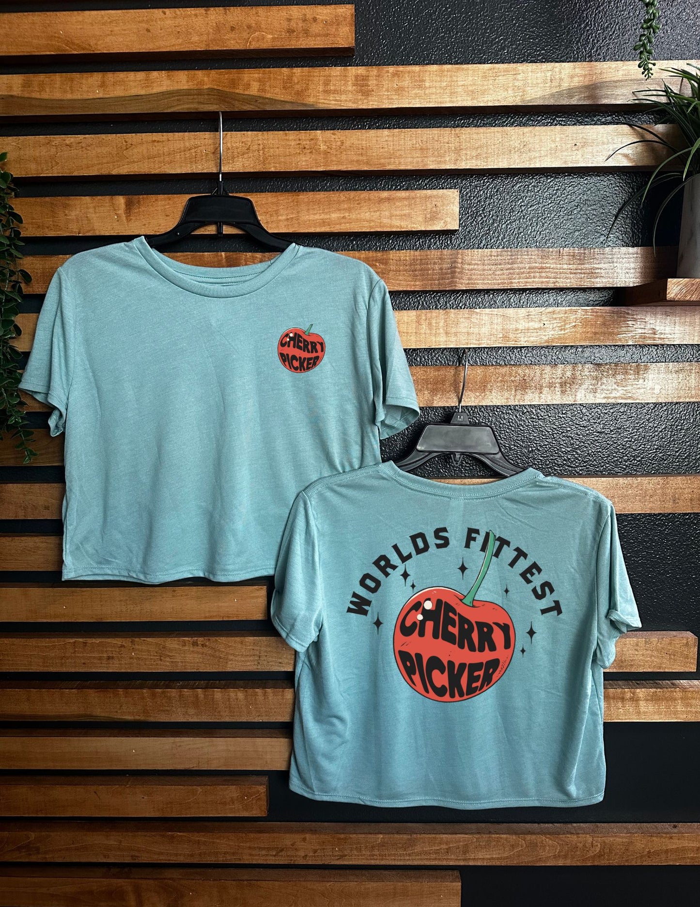 CHERRY PICKER CROPPED TEE