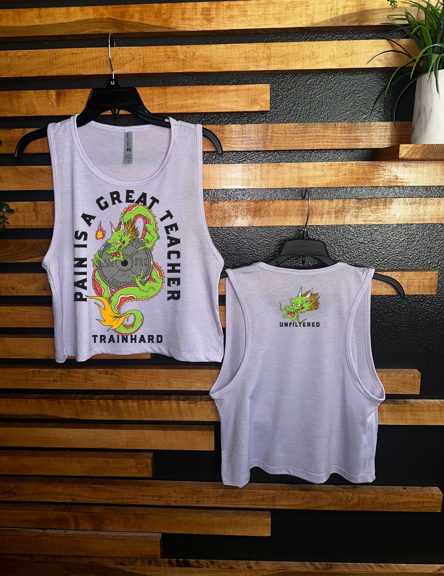 PAIN IS A GREAT TEACHER CROP TANK